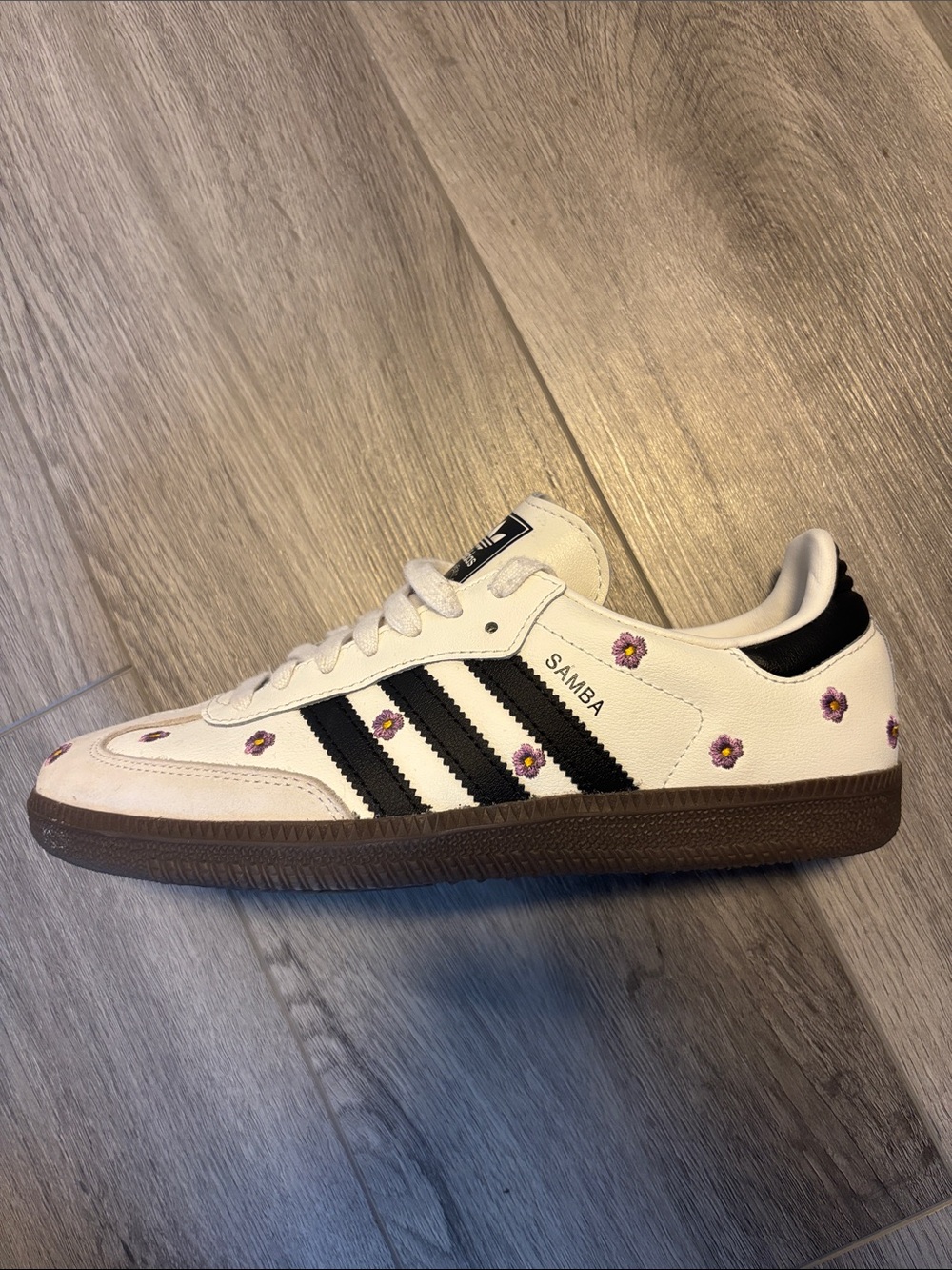 Adidas Samba Purple Floral Accents - Picture 2 of 4